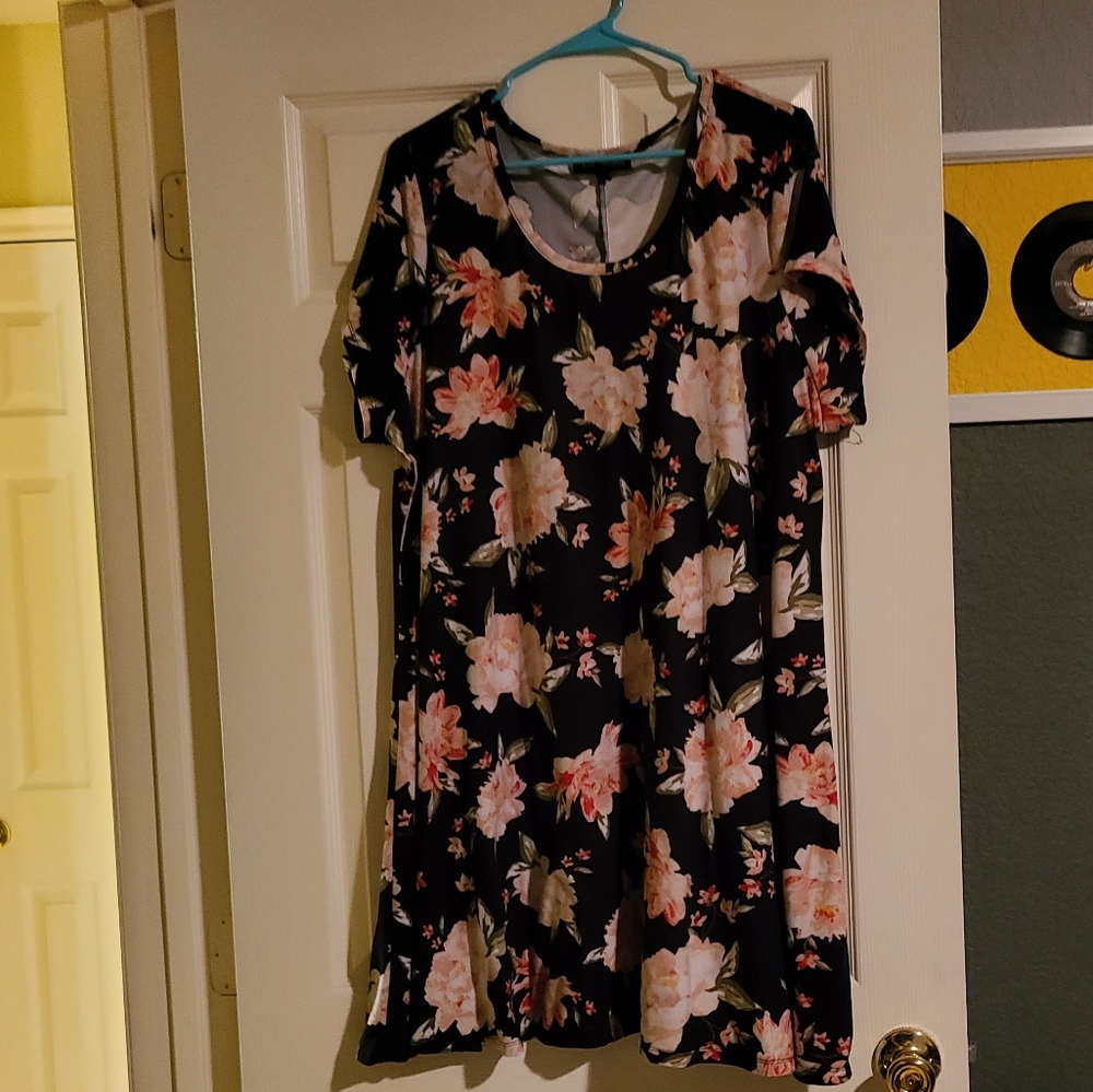 Dark floral dress